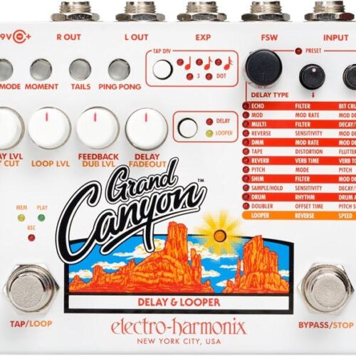 Electro Harmonix Grand Canyon multi function delay and looper pedal - £249 New