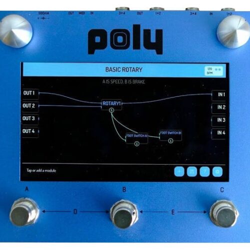 Poly Effects Beebo Visual Multi-modulation Pedal in Blue - £449 New