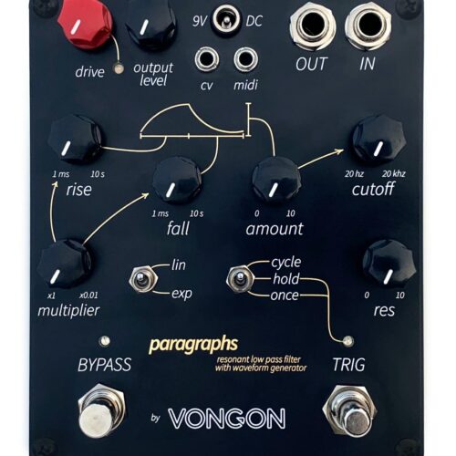 Vongon Paragraphs - Resonant Low Pass Filter Wave Form Generator - £319 New