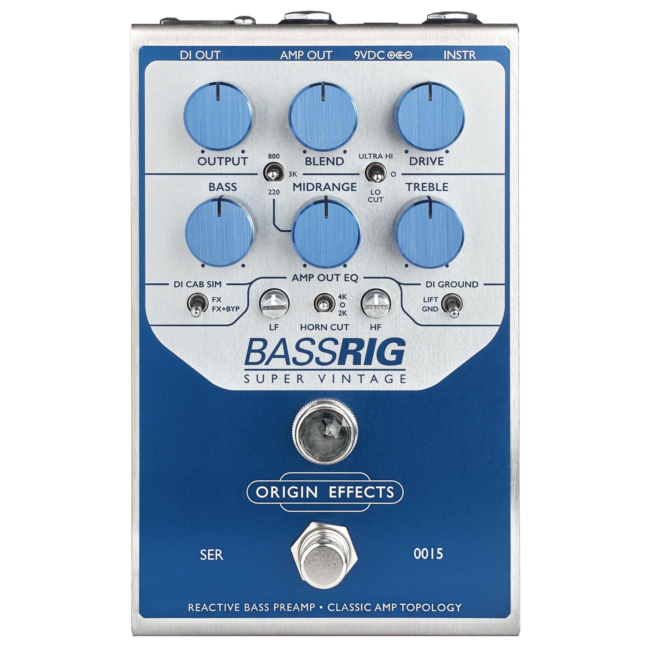 Origin Effects BassRIG Super Vintage Bass Overdrive & Preamp Pedal - £399 New