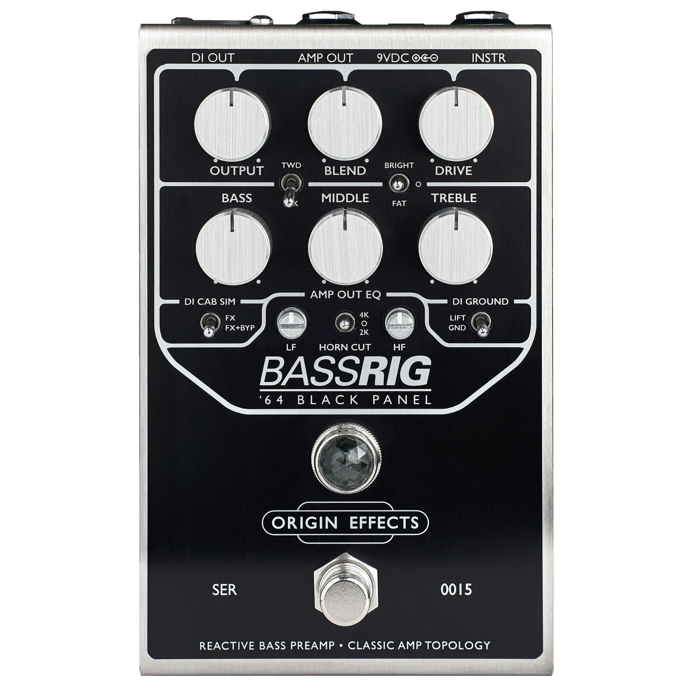 Origin Effects BassRIG '64 Black Panel Bass Overdrive & Preamp Pedal - £399 New