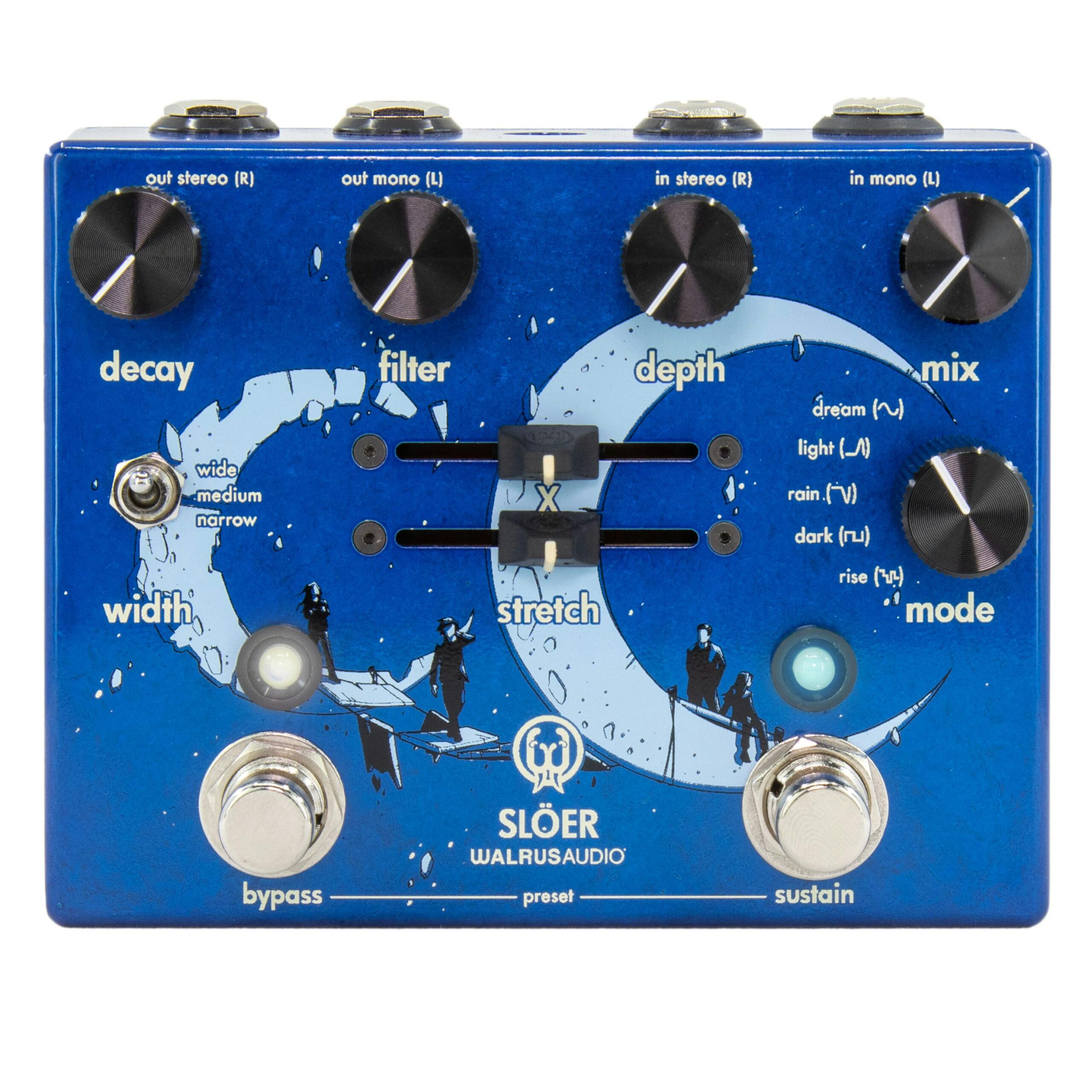 Walrus Audio Slöer Stereo Ambient Reverb Pedal in Blue - £339 New