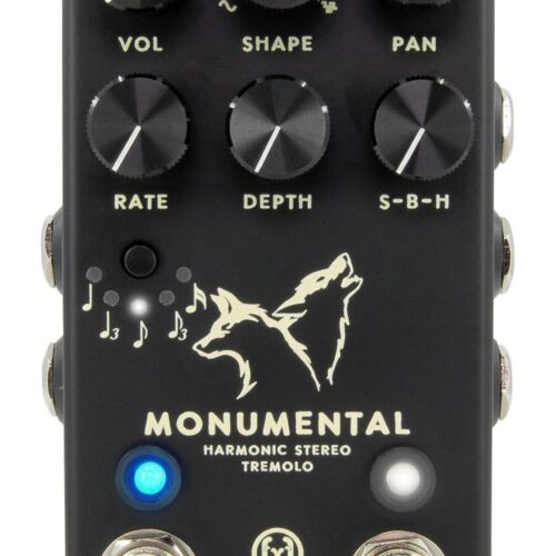 Walrus Audio Monumental Stereo Harmonic Tap Tremolo Pedal in Black - £269 New