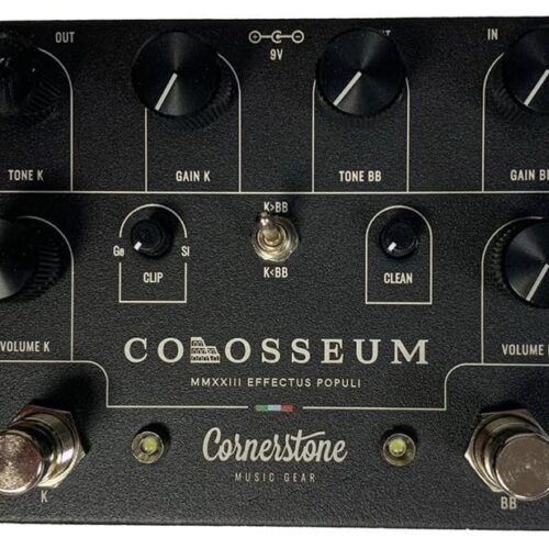 Cornerstone Colosseum Dual Overdrive Pedal in Black - £319 New