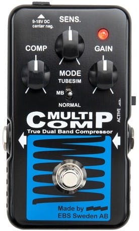 EBS Multicomp Blue Label True Dual Band Compressor Pedal - £149 New