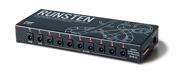 EBS Runsten 10 way isolated pedal power supply 900mA - £249 New