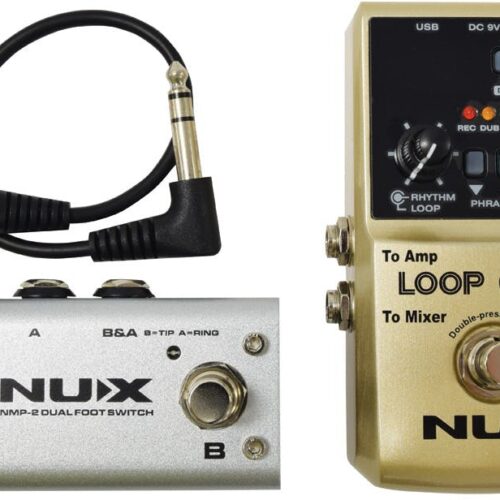 NUX Loop Core Deluxe Bundle Looper Pedal and NMP-2 Dual Footswitch - £129 New