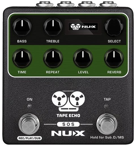 NUX NDD-7 Tape Echo Effect Dual Pedal - £149 New