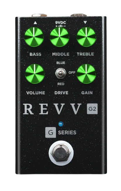 Revv Amplification G2 Dynamic Preamp Overdrive & Distortion Pedal in Black - £219 New