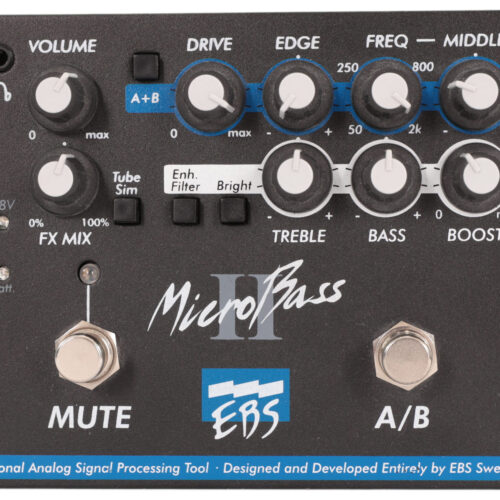 Second Hand EBS MicroBass II 2-Channel Preamp Pedal - £199 New