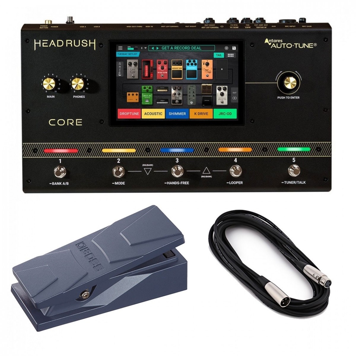 HeadRush CORE Guitar and Vocal Processor with Boss Expression Pedal - New HeadRush