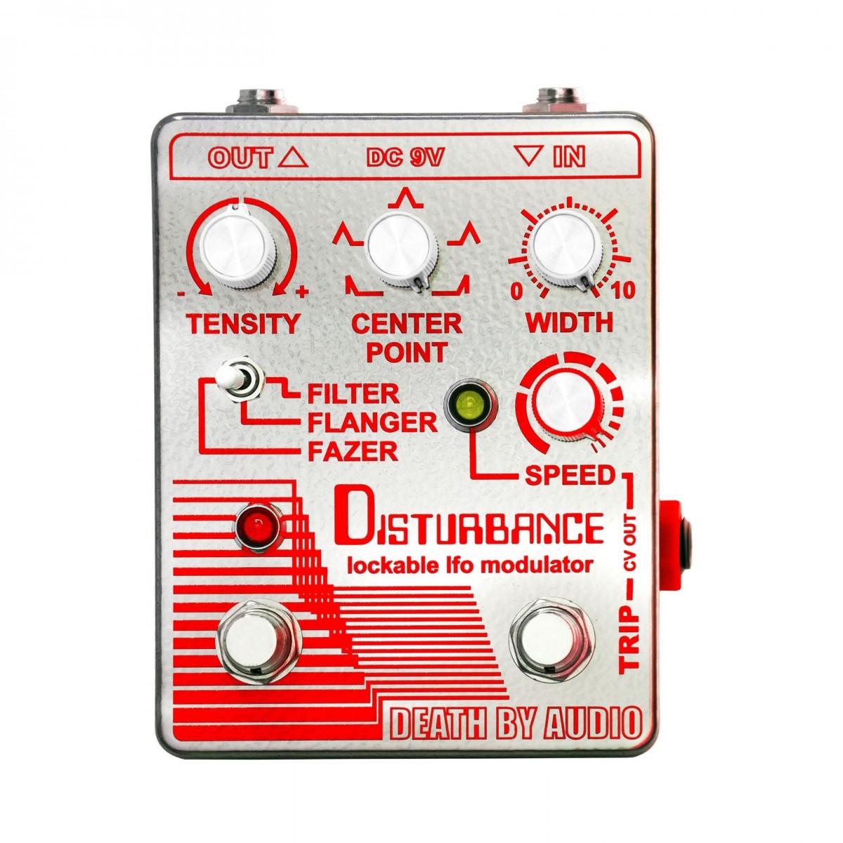 Death By Audio Disturbance Lockable LFO Modulator Pedal - Nearly New - New Death By Audio