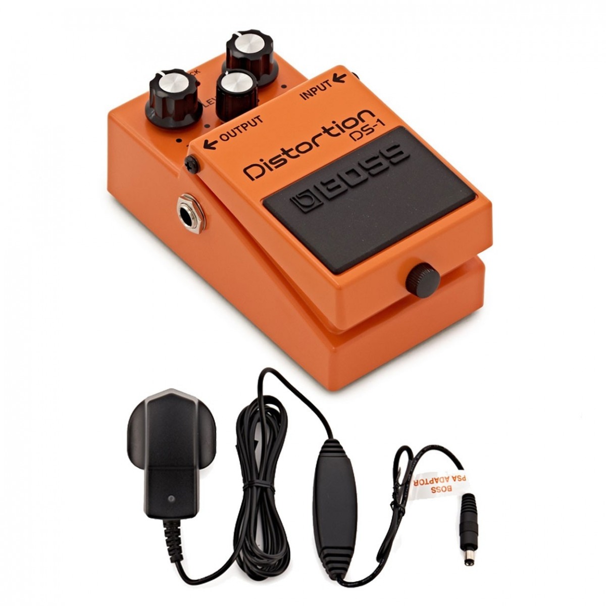 Boss DS-1 Distortion Pedal with Power Supply - New Boss