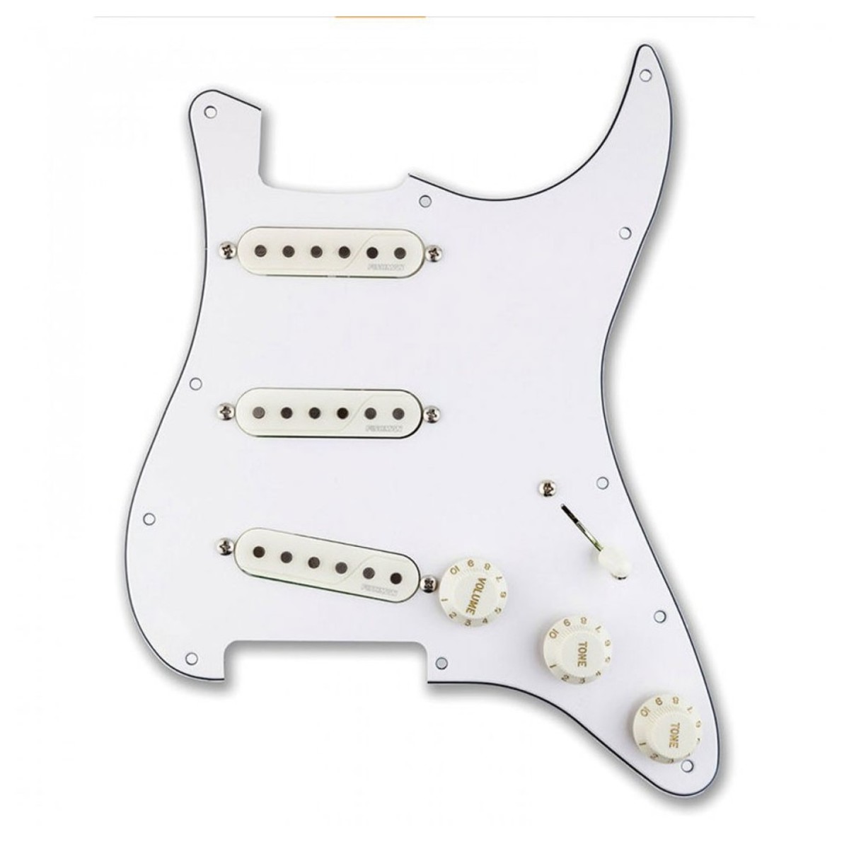 Fishman Fluence Single Width Strat Loaded Set White - New Fishman