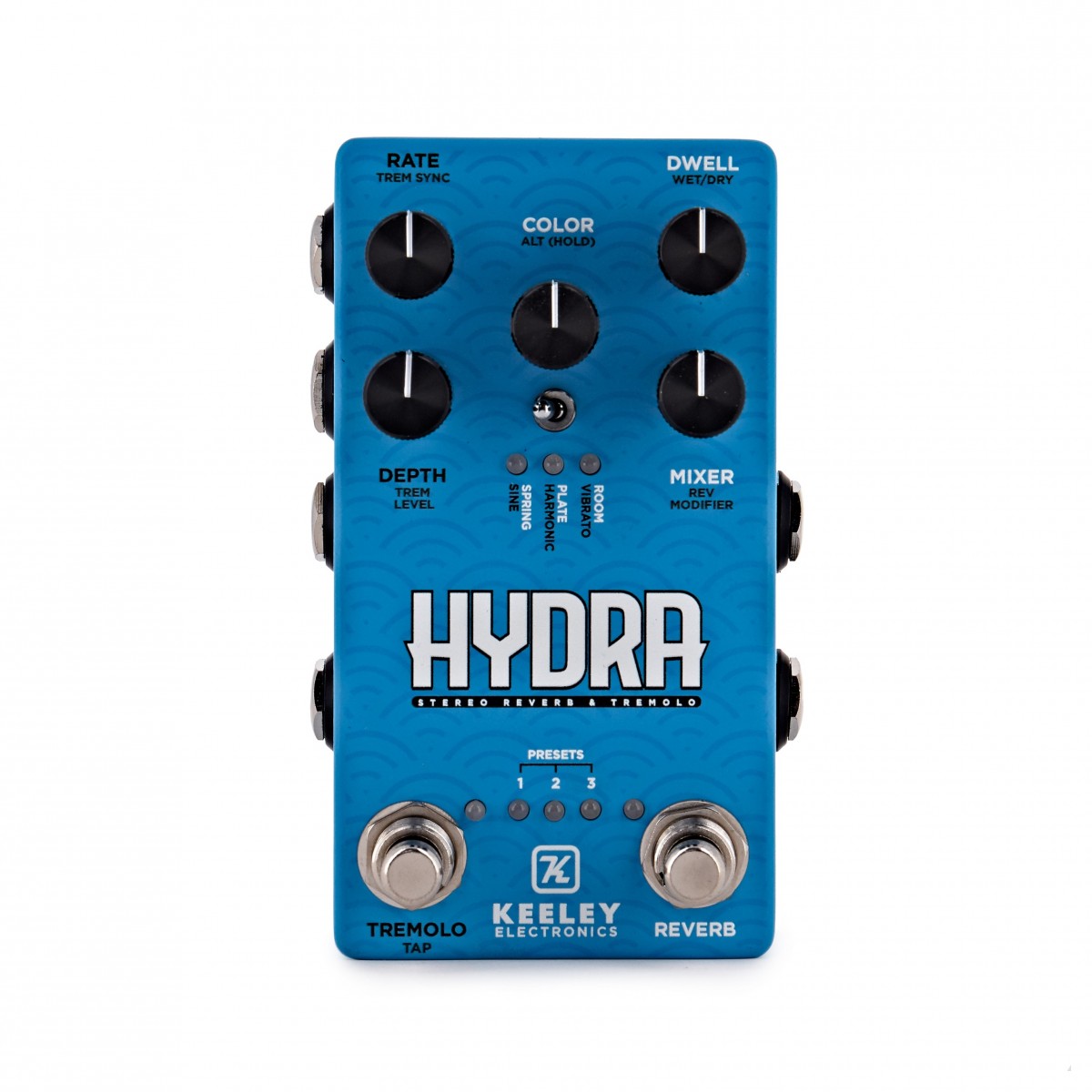 Keeley Hydra Stereo Reverb & Tremolo - New Keeley Electronics