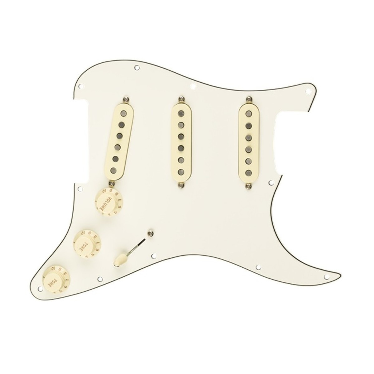 Fender Strat SSS Fat 50s Pre-Wired Pickguard WBW - New Fender