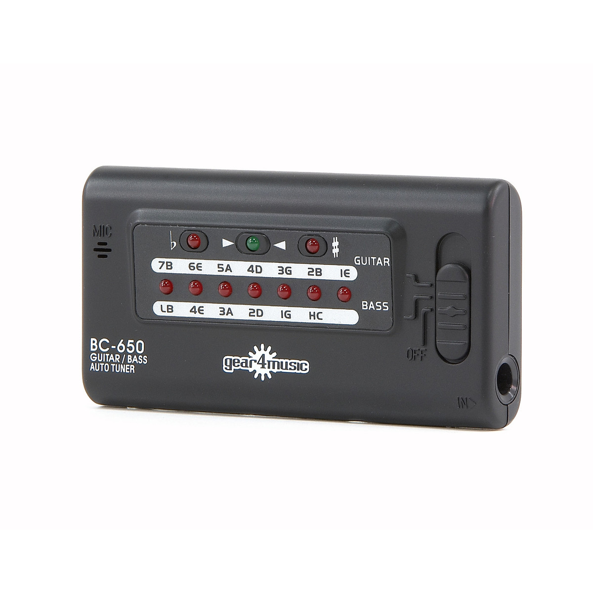 Digital Guitar / Bass Tuner by Gear4music - New Gear4Music