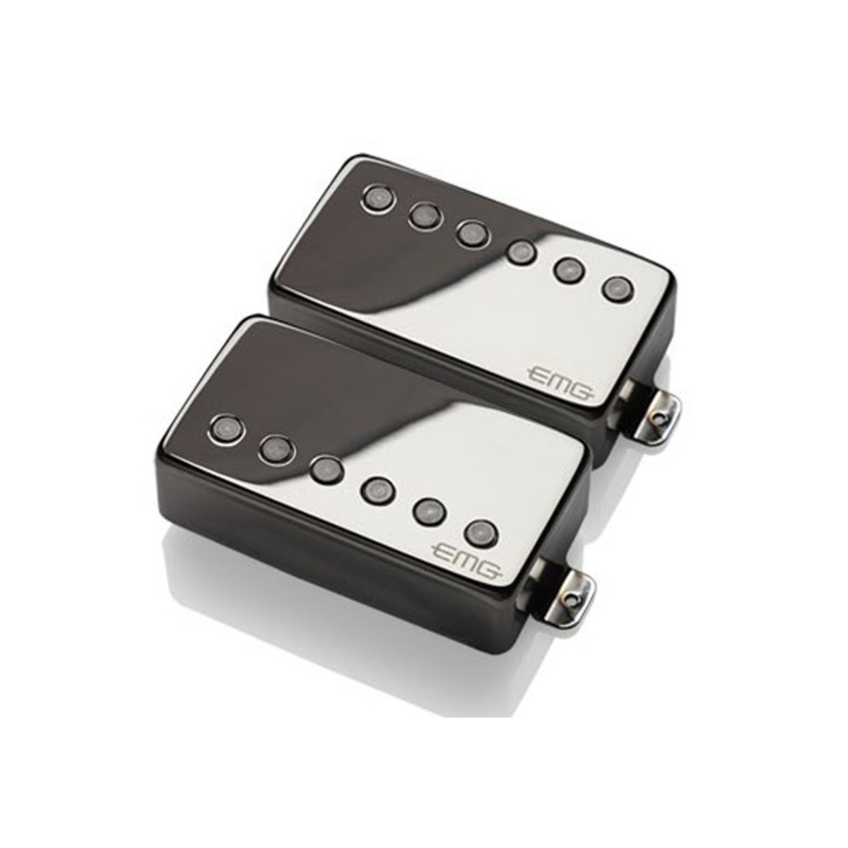 EMG 57/66 Humbucker Pickup Set Black Chrome - New EMG