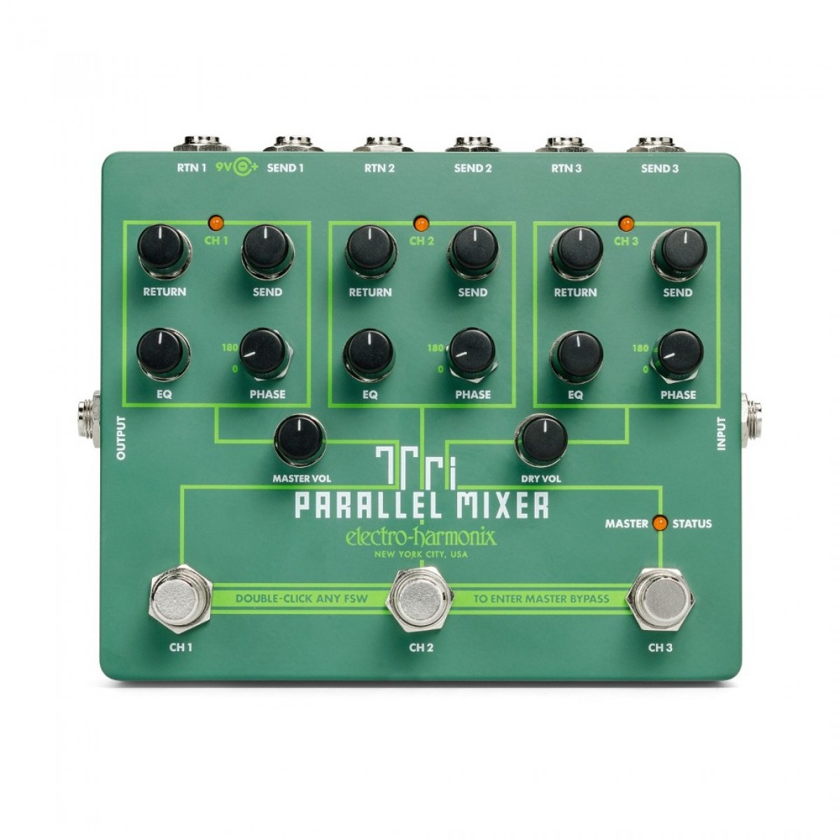 Electro Harmonix Tri Parallel Mixer Effects Loop Mixer/Switcher - Nearly New - New Electro Harmonix