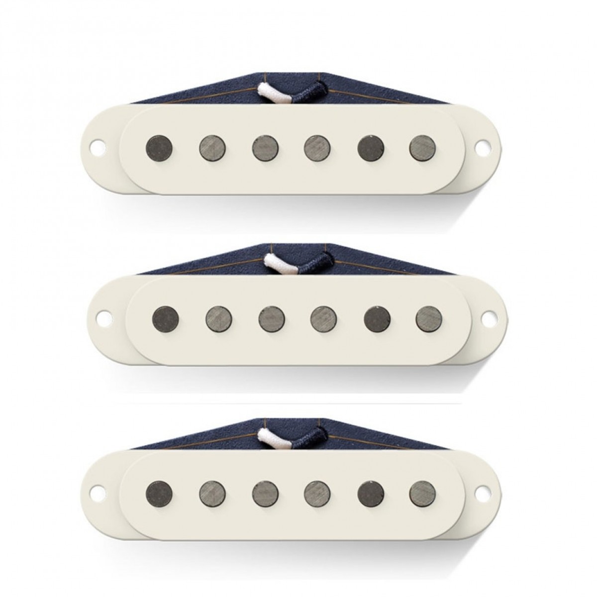 Bare Knuckle Rabea Massaad Triptych Signature Pickup Set Parchment - New Bare Knuckle Pickups