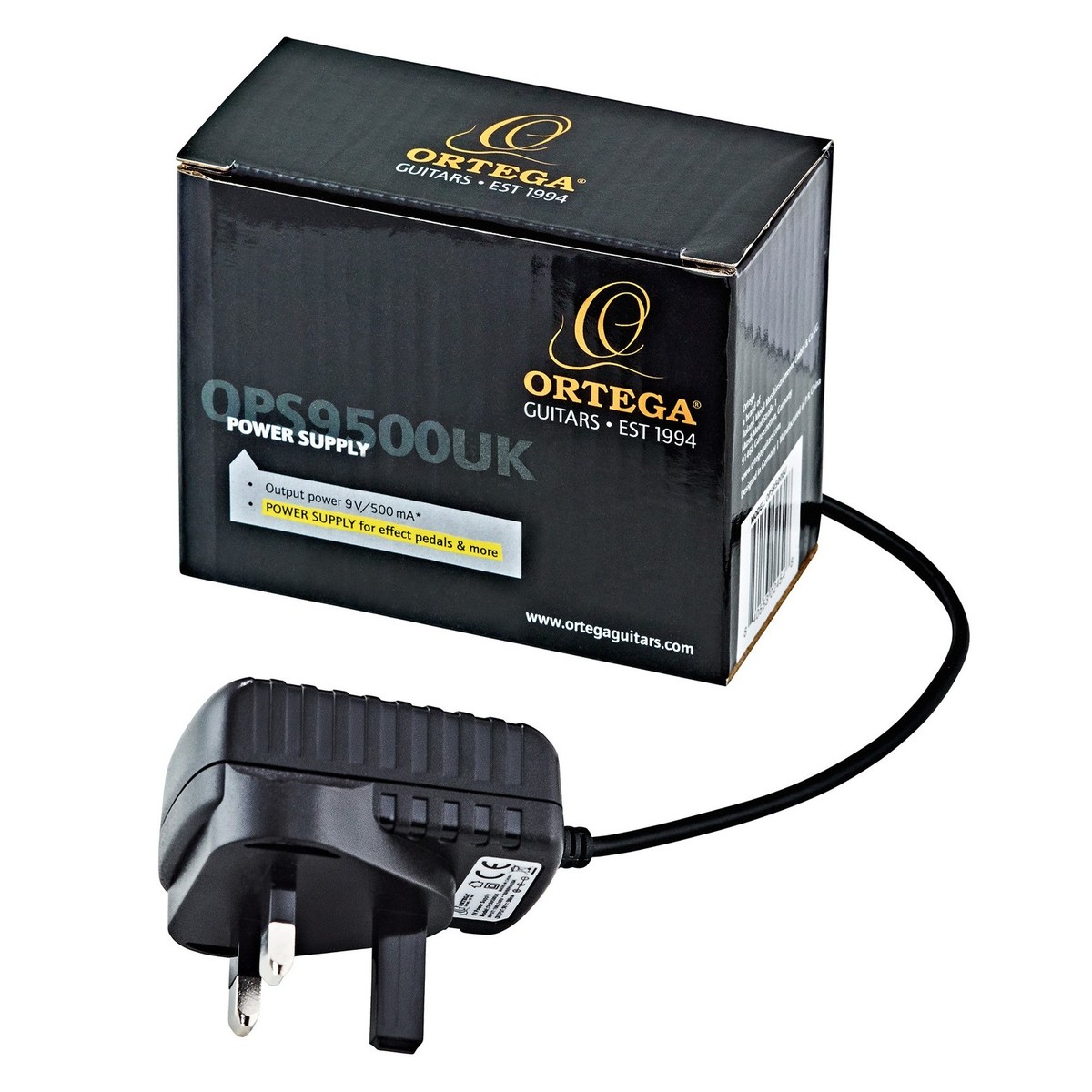 Ortega OPS9500UK Power Adapter 9V/500mA UK - New Ortega