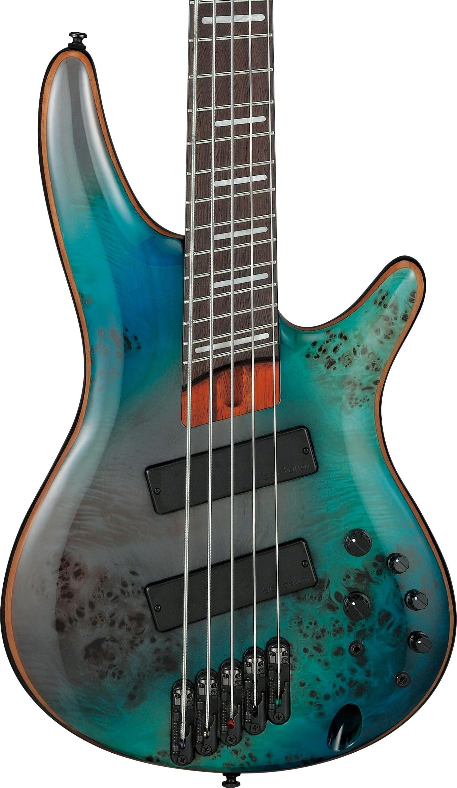 Ibanez SRMS805-TSR 5-String Multi-Scale Bass Guitar in Tropical Seafloor – £979 New