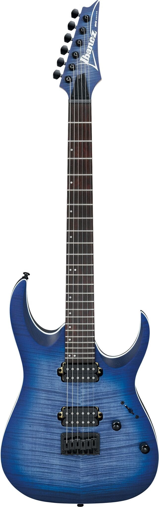 Ibanez RGA42FM-BLF Electric Guitar In Blue Lagoon Burst Flat in stock - Image 1