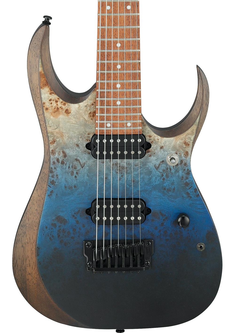 Ibanez RGD7521PB-DSF 7-String Electric Guitar in Deep Seafloor Fade Flat in stock - Image 1