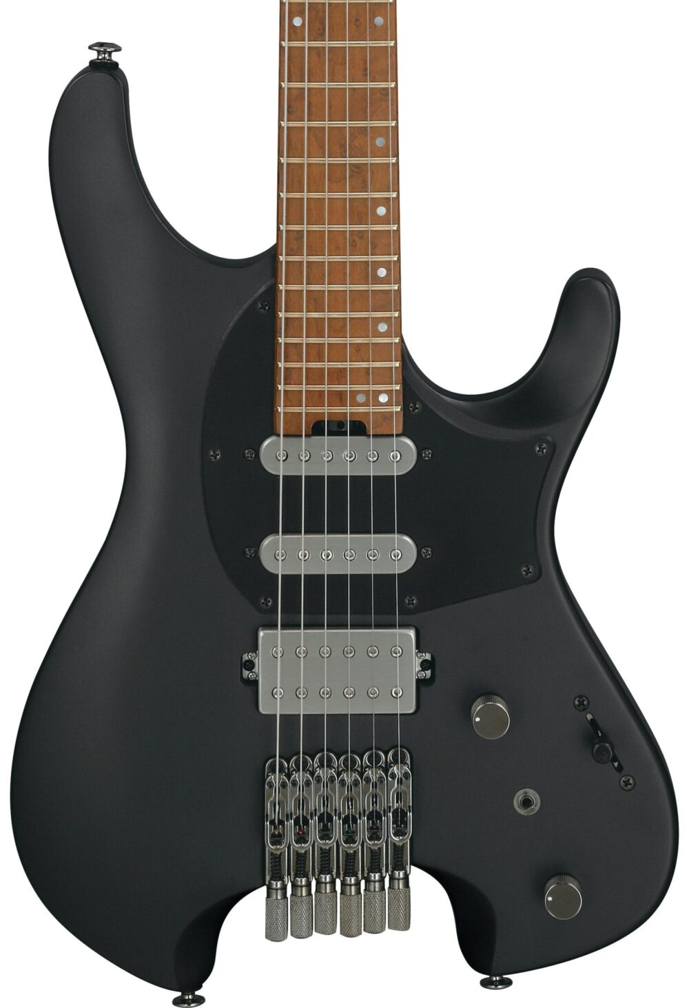 Ibanez Q54-BKF Q Series Headless Electric Guitar HSS in Black Flat in stock - Image 1