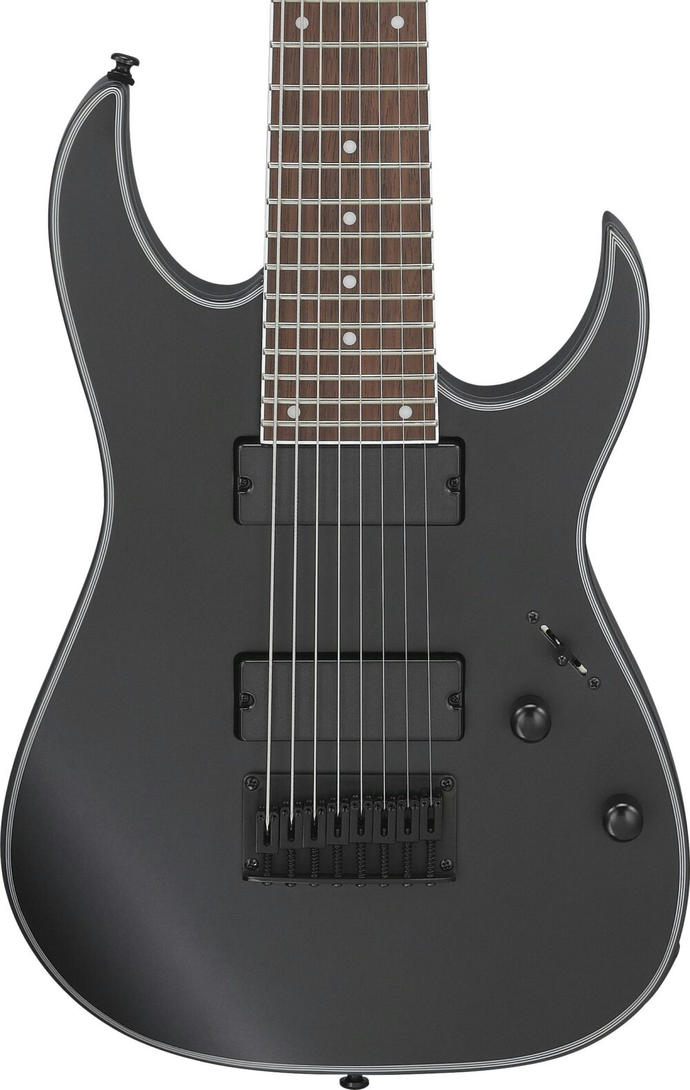 Ibanez RG8EX-BKF 8-String Electric Guitar in Black Flat in stock - Image 1