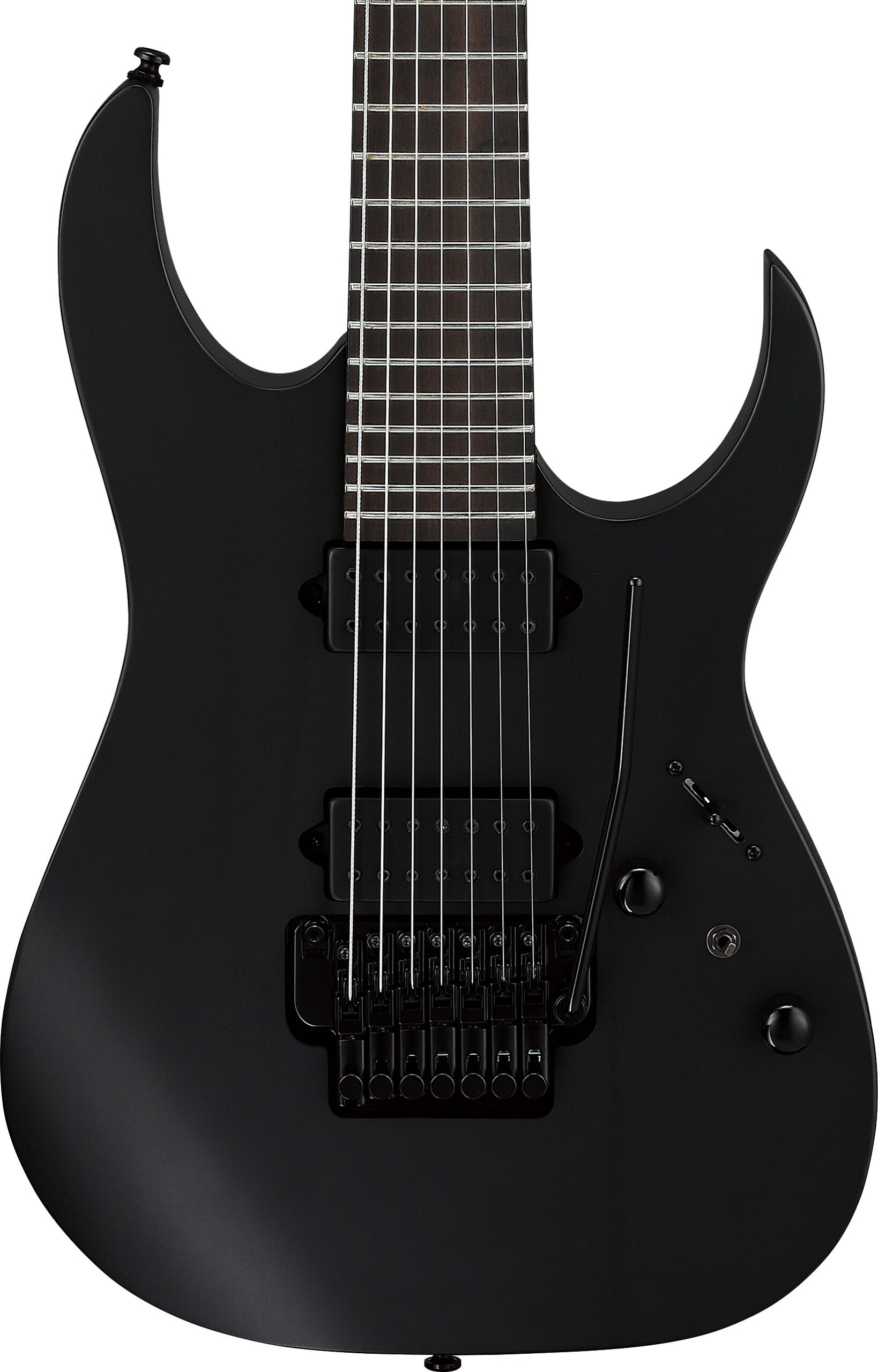Ibanez RGRB720-BKF Iron Label RG Series 7-String Electric Guitar in Black Flat in stock - Image 1