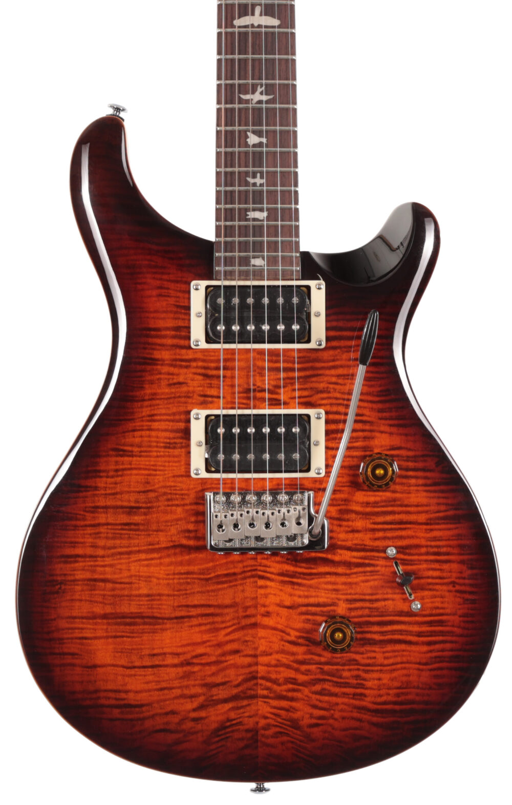 PRS Limited Edition SE Custom 24 Electric Guitar in Orange Tiger Smokeburst in stock - Image 1
