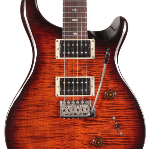 PRS Limited Edition SE Custom 24 Electric Guitar in Orange Tiger Smokeburst in stock