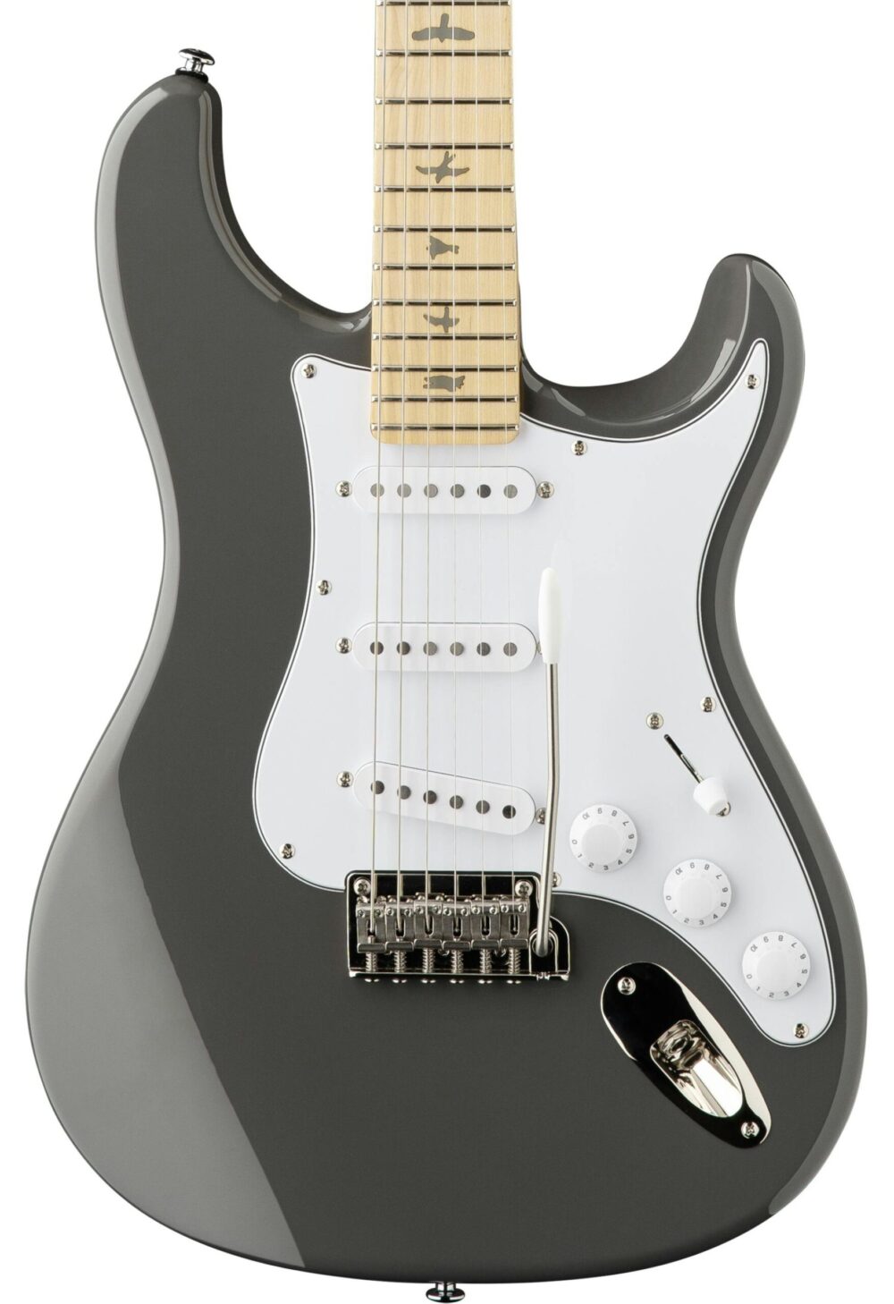 PRS John Mayer SE Silver Sky Maple Electric Guitar in Overland Gray in stock - Image 1