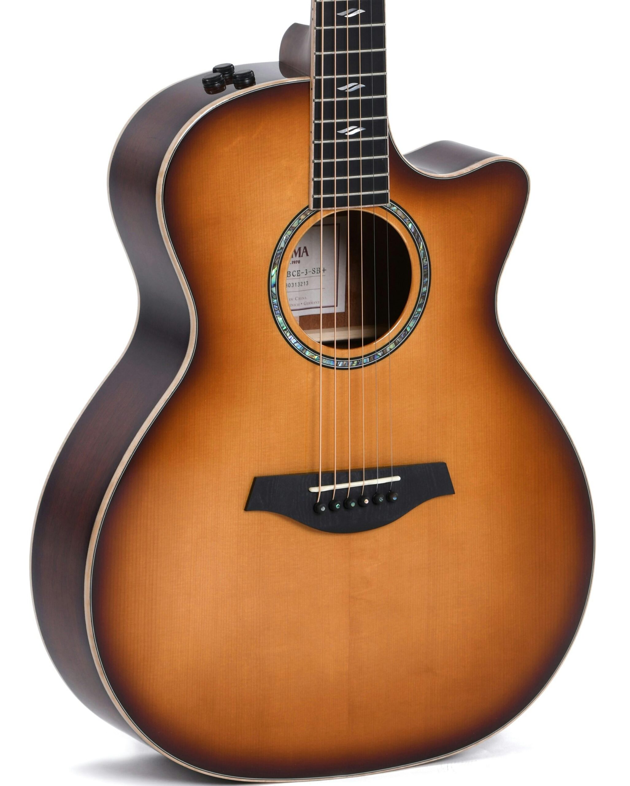 Sigma Modern Series GBCE-3-SB+ Blackwood Cutaway Electro Acoustic Guitar in stock - Image 1