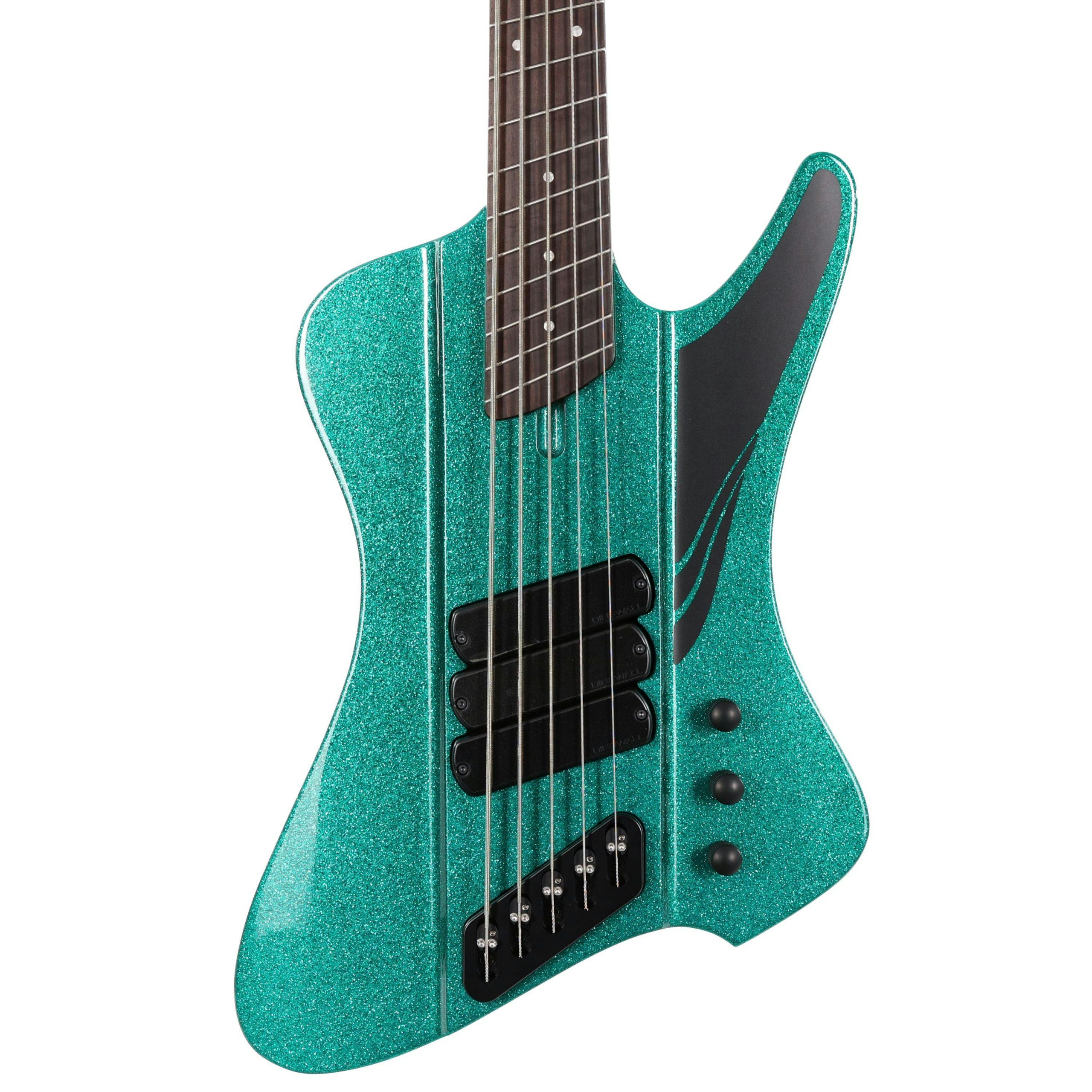 Dingwall D-Roc Standard 5-String Bass Guitar in Gloss Metalflake Aquamarine in stock