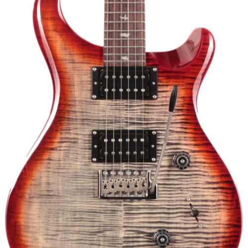 PRS SE Custom 24 Electric Guitar in Charcoal Cherry Burst in stock