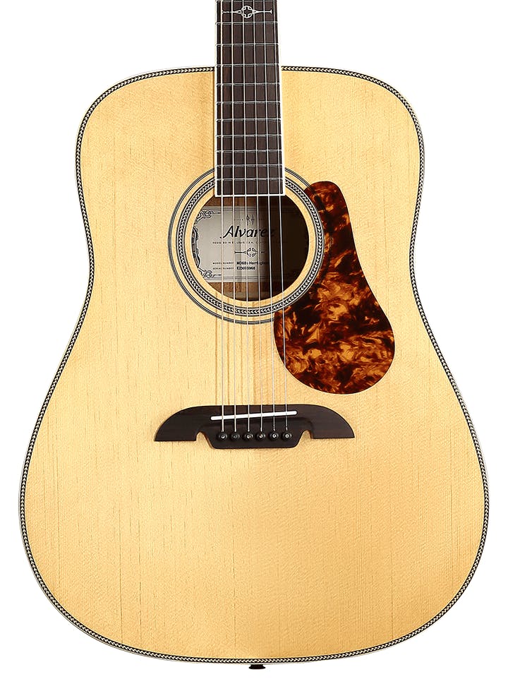 Alvarez Masterworks MD60 Dreadnought Acoustic Guitar in Natural in stock - Image 1