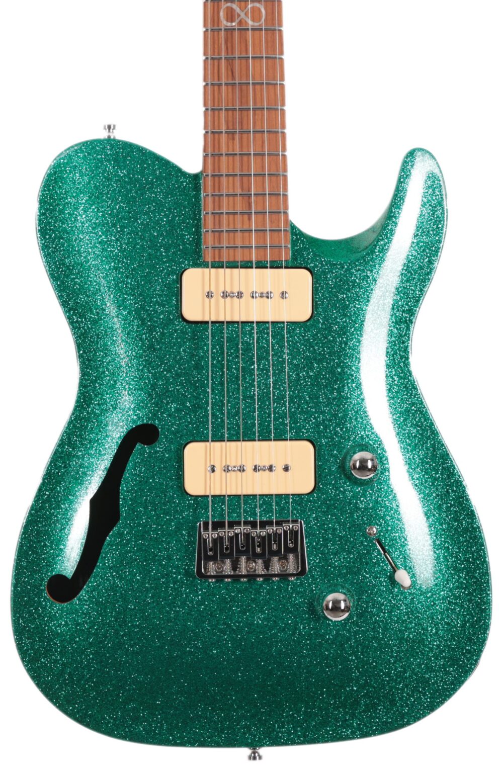 B Stock : Chapman ML3 Semi-Hollow Pro Traditional in Aventurine Green Sparkle 244 in stock