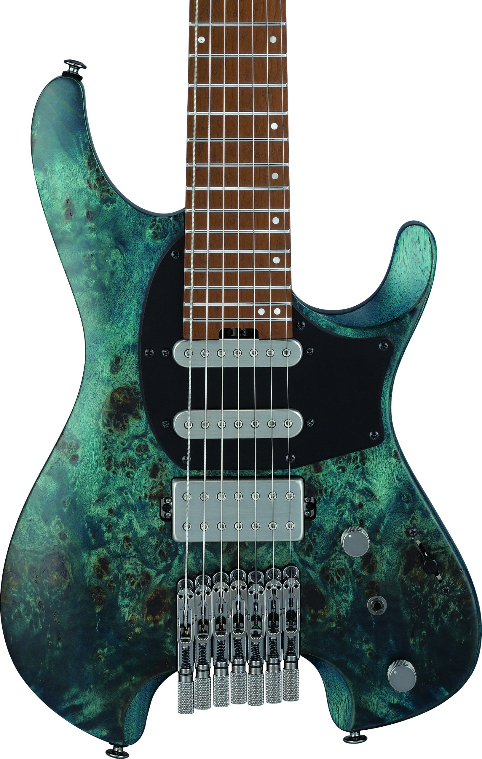 Ibanez Q547PB Q Series 7-String Headless Electric Guitar in Cosmic Blue in stock - Image 1