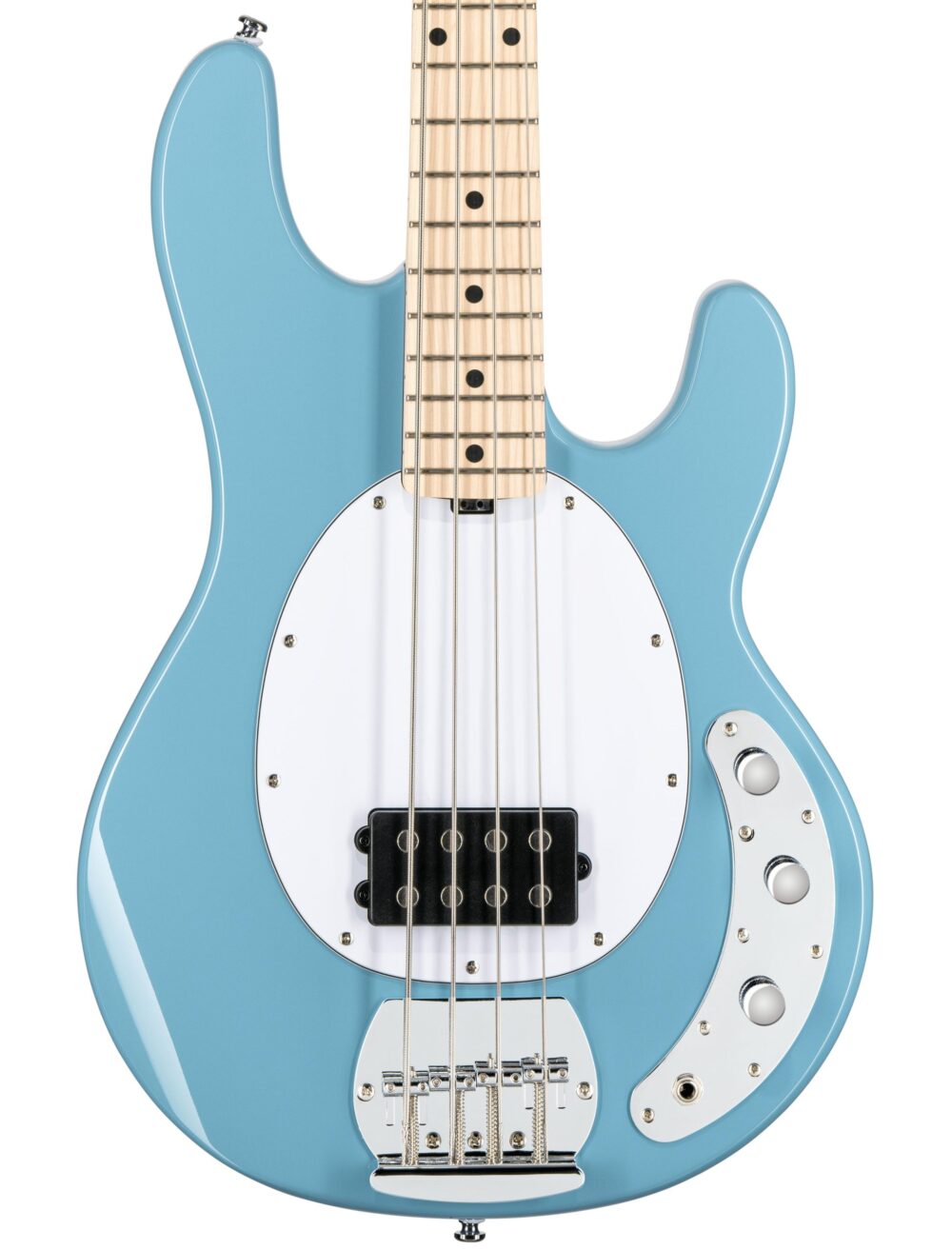 Sterling by Music Man Sub Stingray Ray4 Bass Guitar in Chopper Blue in stock