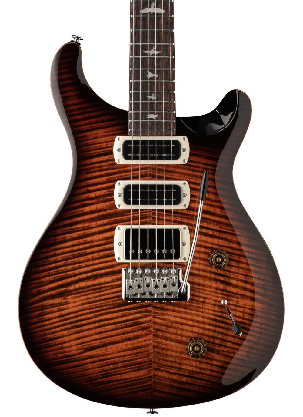PRS SE Studio Electric Guitar in Orange Tiger Smokeburst in stock - Image 1