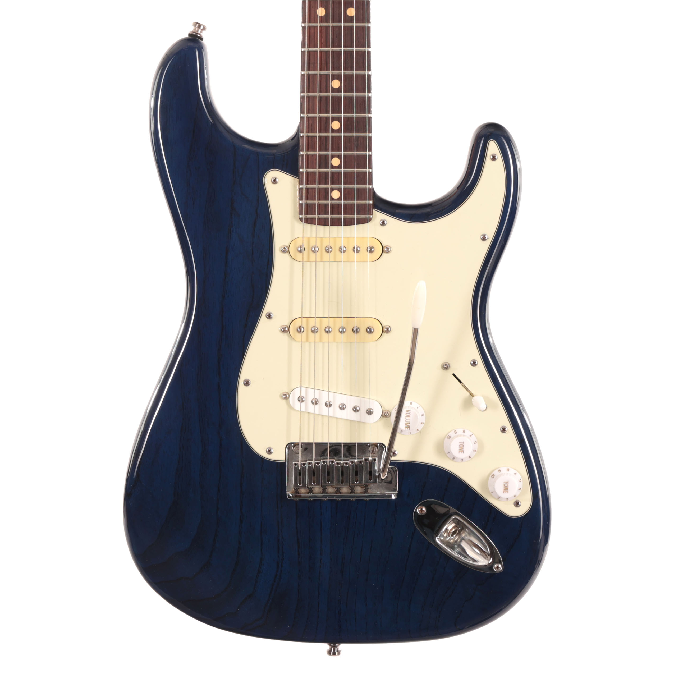 Second Hand Fender Custom Shop Stratocaster in Trans Blue, Rosewood Fretboard 037 in stock