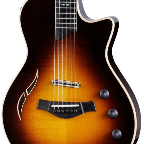 Taylor T5z Pro Electro-Acoustic Hybrid Guitar in Tobacco Sunburst in stock