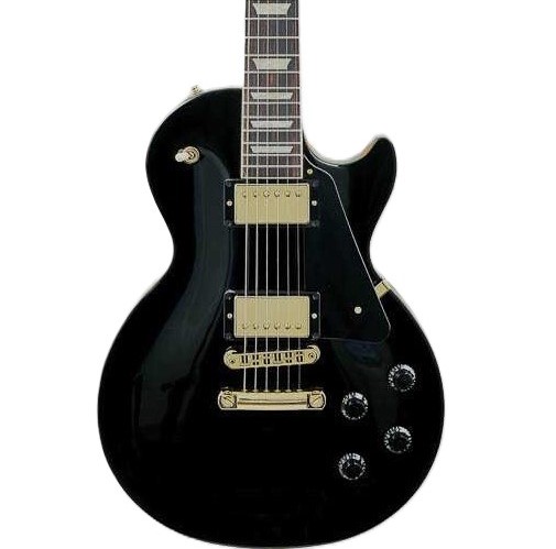 Gibson USA Les Paul Studio Electric Guitar in Ebony with Gold Hardware in stock - Image 1