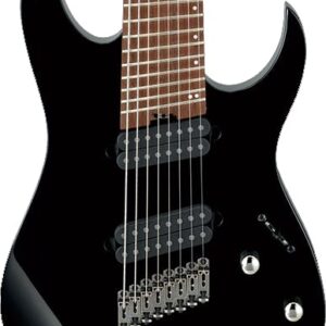 Ibanez RGMS8-BK Iron Label Multi-Scale 8 String in Black