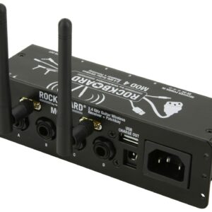 RockBoard MOD 4 Guitar Wireless Receiver and TRS Patchbay with Xvive U2 Transmitter