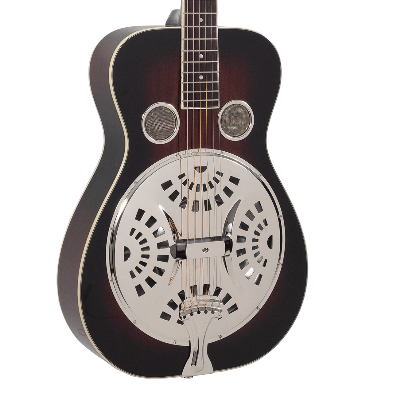 Recording King RR-36-VS Maxwell Series Roundneck Resonator Guitar in Gloss Sunburst