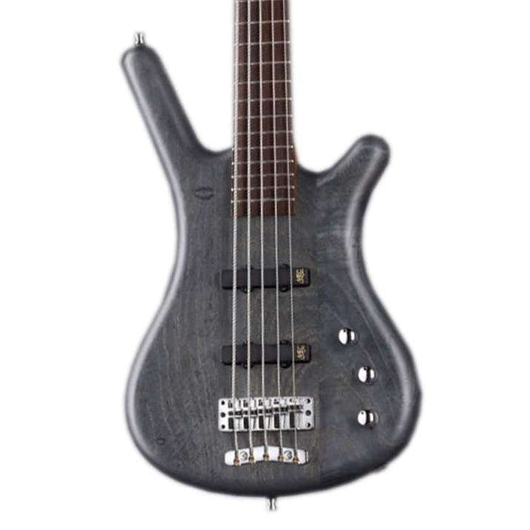 Warwick GPS Corvette Ash 5-String Active in Nirvana Black Transparent Satin