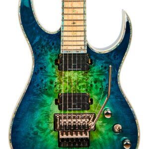 BC Rich Prophecy Series Shredzilla Z6 Exotic Electric Guitar with Floyd Rose in Cyan Blue